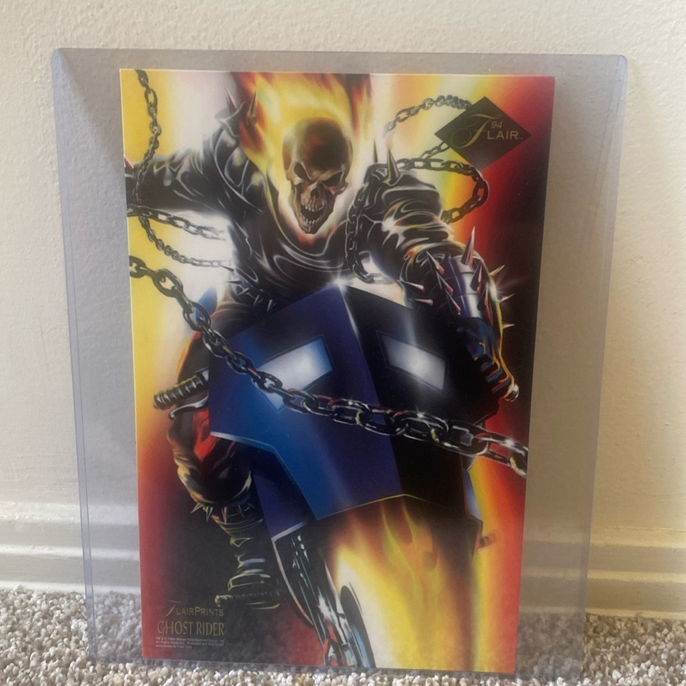 1994 FLAIR PRINTS "GHOST RIDER" MARVEL COMIC JUMBO CARD
